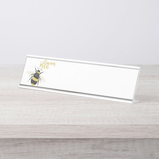 Porte-nom Pour Bureau Reine Bee (Devant)