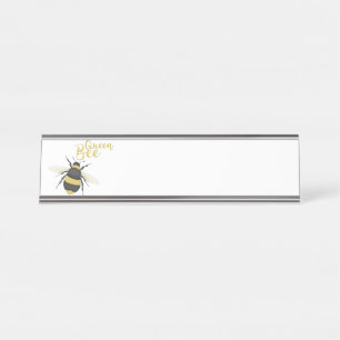 Porte-nom Pour Bureau Reine Bee