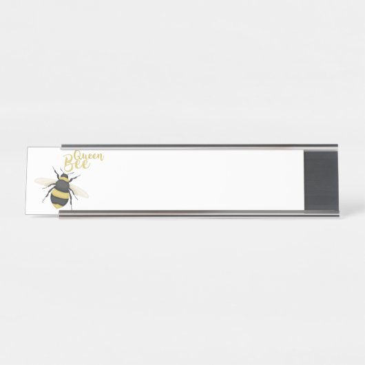 Porte-nom Pour Bureau Reine Bee (Devant)