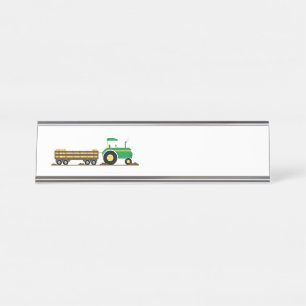 Porte-nom Pour Bureau Remorque de tracteur agricole