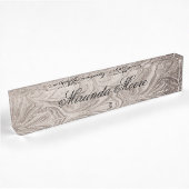 Porte-nom Pour Bureau Remous de gris