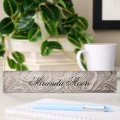 Porte-nom Pour Bureau Remous de gris