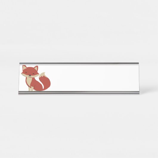 Porte-nom Pour Bureau Renard (Devant)