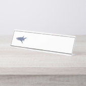 Porte-nom Pour Bureau Requin (Devant)