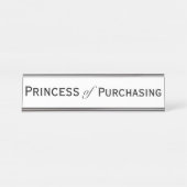 Porte-nom Pour Bureau Responsable des achats Princess Woman  (Devant)