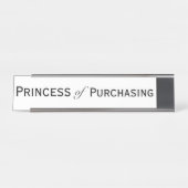 Porte-nom Pour Bureau Responsable des achats Princess Woman  (Devant)