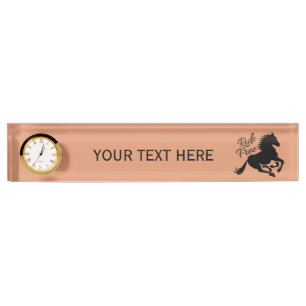 Porte-nom Pour Bureau Ride Gratuite personnalisé nom de la couleur