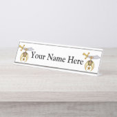 Porte-nom Pour Bureau Rince (Devant)