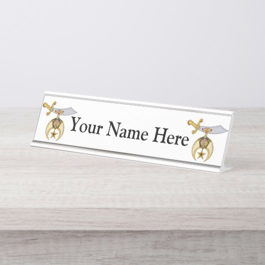 Porte-nom Pour Bureau Rince (Devant)