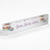 Porte-nom Pour Bureau Rings de Rainbow Wedding pour l'Equality