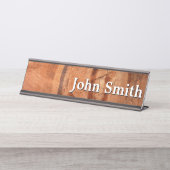 Porte-nom Pour Bureau Roche striée de double arc Alcove II à Sion (Devant)