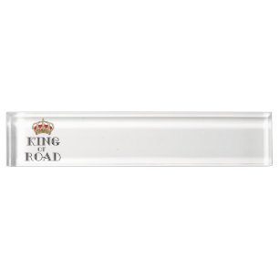 Porte-nom Pour Bureau Roi de la route