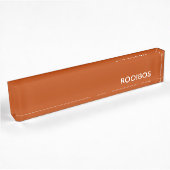 Porte-nom Pour Bureau Rooibos rouge brun nom
