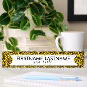 Porte-nom Pour Bureau Rose jaune