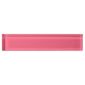 Porte-nom Pour Bureau Rose-rose (couleur solide) (Devant)