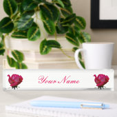 Porte-nom Pour Bureau rose rouge Thunder_Cove