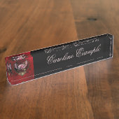 Porte-nom Pour Bureau Rose Steampunk (Taille)