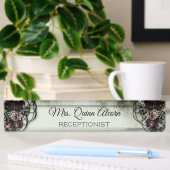 Porte-nom Pour Bureau rose victorien chabby chic