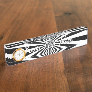 Porte-nom Pour Bureau Roue de rotation classique à éclatement optique
