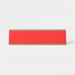 Porte-nom Pour Bureau Rouge