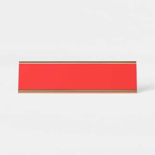 Porte-nom Pour Bureau Rouge (Devant)