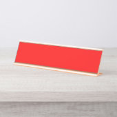 Porte-nom Pour Bureau Rouge (Devant)