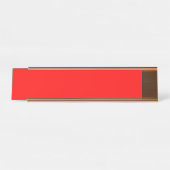 Porte-nom Pour Bureau Rouge (Devant)