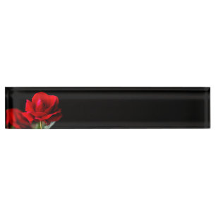 Porte-nom Pour Bureau Rouge