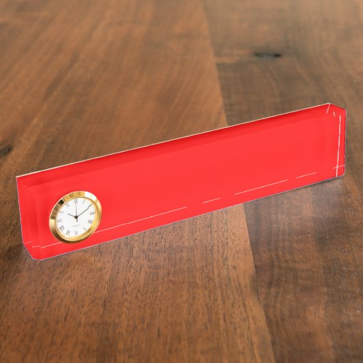 Porte-nom Pour Bureau Rouge (Taille)
