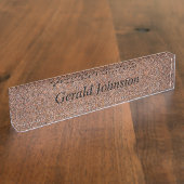 Porte-nom Pour Bureau Rouille foncée (Taille)