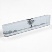 Porte-nom Pour Bureau Rural winter road