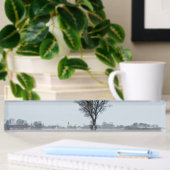 Porte-nom Pour Bureau Rural winter road