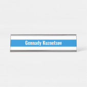 Porte-nom Pour Bureau Russie libre couleurs du drapeau - Lettres latines (Devant)