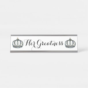 Porte-nom Pour Bureau "Sa grandeur"