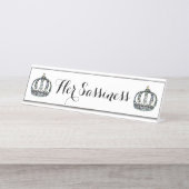 Porte-nom Pour Bureau "Sa sainteté" (Devant)