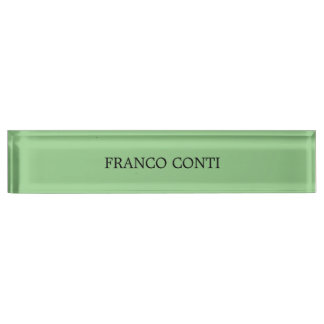 Porte-nom Pour Bureau Sage Vert minimaliste Plain Moderne