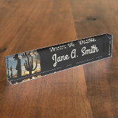 Porte-nom Pour Bureau Saguaro Sunset II Arizona (Taille)