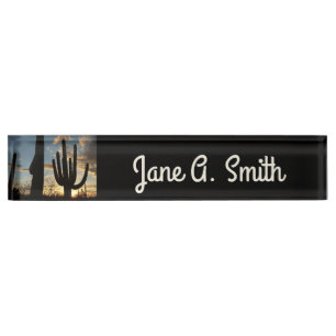 Porte-nom Pour Bureau Saguaro Sunset II Arizona
