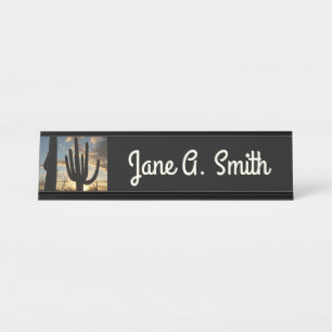 Porte-nom Pour Bureau Saguaro Sunset II Arizona