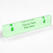 Porte-nom Pour Bureau Saint Patricks Day Bee Custom