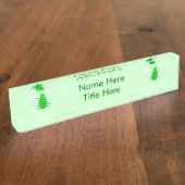 Porte-nom Pour Bureau Saint Patricks Day Bee Custom (Taille)