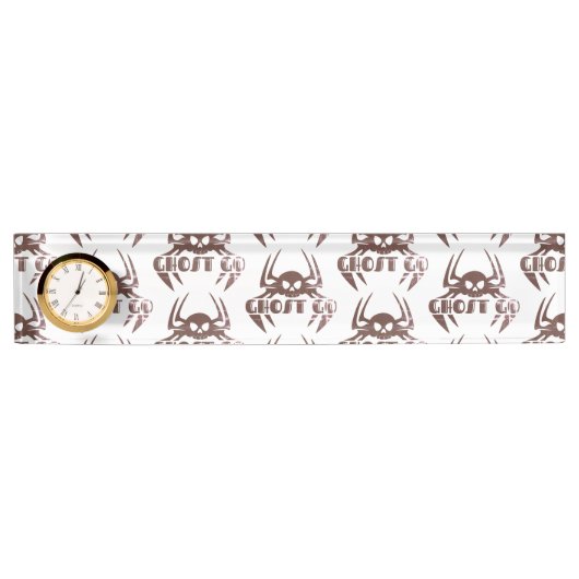 Porte-nom Pour Bureau Saison Éffrayante de Ghost Go (Devant)