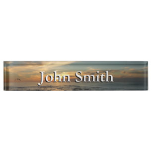 Porte-nom Pour Bureau San Diego Sunset