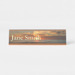 Porte-nom Pour Bureau San Diego Sunset II California Seascape