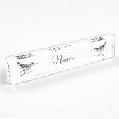 Porte-nom Pour Bureau Sandpiper Shorer Thunder_Cove