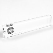Porte-nom Pour Bureau Sapeur-pompier