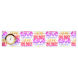 Porte-nom Pour Bureau Sauver les enfants, sauver des vies