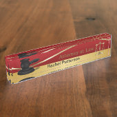 Porte-nom Pour Bureau Scales de justice| Droit| Avocat (Taille)