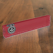 Porte-nom Pour Bureau Sceau de franc-maçonnerie (Taille)