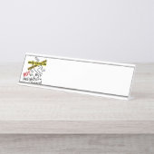 Porte-nom Pour Bureau Scène du crime (Devant)